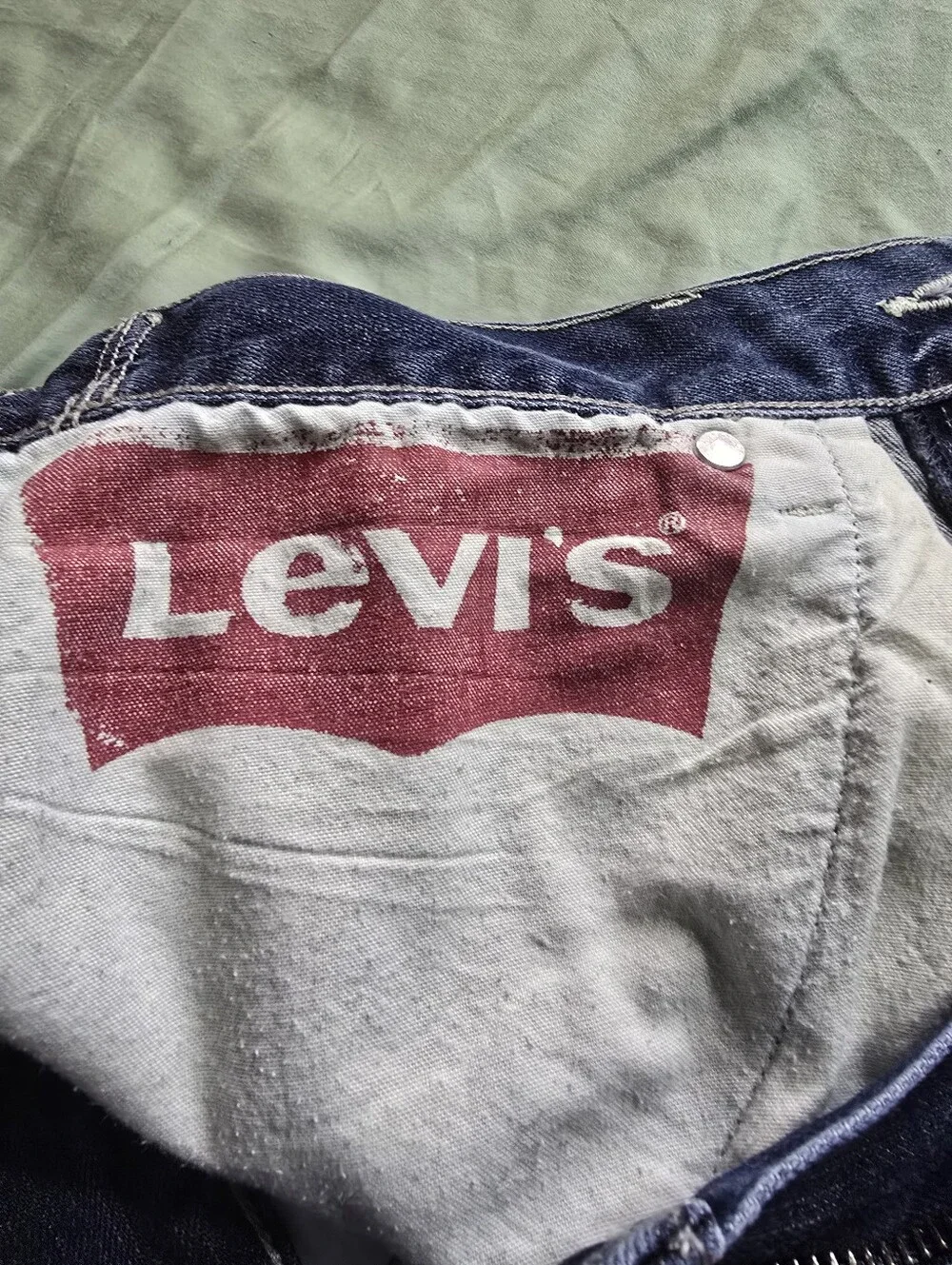 Levis 511 Skinny Two Horse Brand Denim Jeans 9 Pockets Adjustable Size  32 X 30